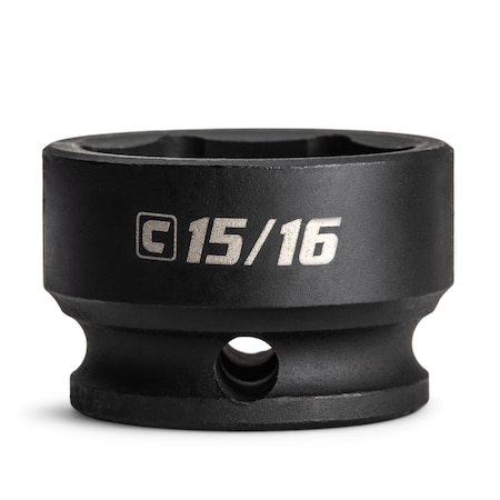 Capri Tools 15/16 in. Stubby Impact Socket, 3/8 in. Drive, 6 Point, SAE CP53461